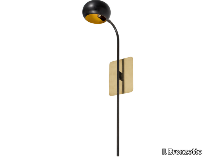 BLOSSOM TULIP 02 - Brass wall light with fixed arm _ Il Bronzetto