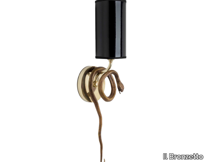 ECLECTIC FAUNA 01 - Brass wall light with fixed arm _ Il Bronzetto