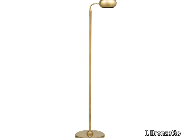 GEA 02 - Adjustable brass floor lamp _ Il Bronzetto