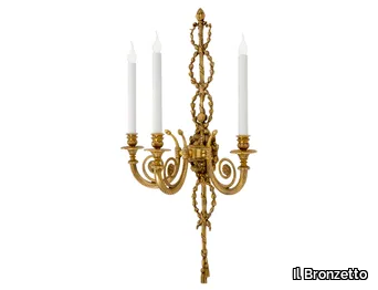 LUXURY FOUNDRY CLASSIC 504S - Brass wall lamp _ Il Bronzetto