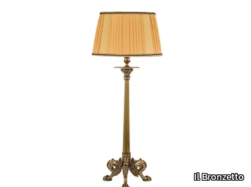 LUXURY FOUNDRY MYTHO 654 - Fabric and brass table lamp _ Il Bronzetto