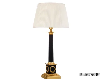 LUXURY FOUNDRY PALMIRA 746 - Brass and fabric table lamp _ Il Bronzetto