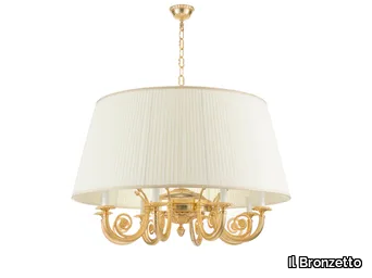 LUXURY FOUNDRY REGGIA 883 - Fabric pendant lamp _ Il Bronzetto