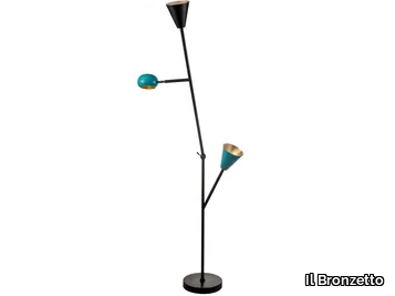 BLOSSOM TREE 02 - Adjustable brass floor lamp _ Il Bronzetto