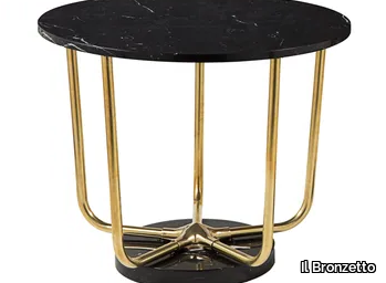 TIMELESS STAR 02 - Round marble table _ Il Bronzetto