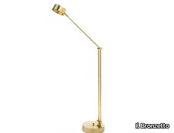 TIMELESS URBAN 40 - Adjustable brass floor lamp _ Il Bronzetto