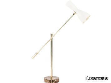 WORMHOLE 04j - With swing arm brass table lamp _ Il Bronzetto