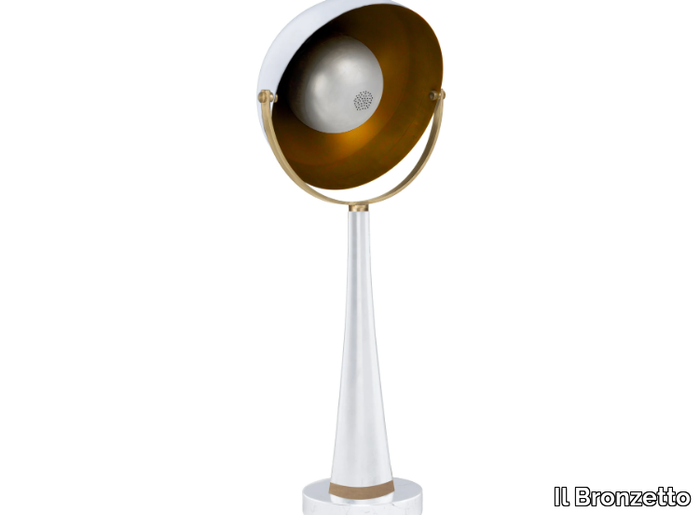 SOUNDLIGHT 03 - LED brass table lamp _ Il Bronzetto