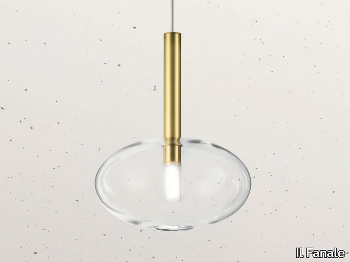 ALCHIMIA 277.04 - Direct light brass pendant lamp _ Il Fanale