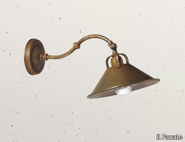 CASCINA 204.04 - Brass wall lamp with fixed arm _ Il Fanale