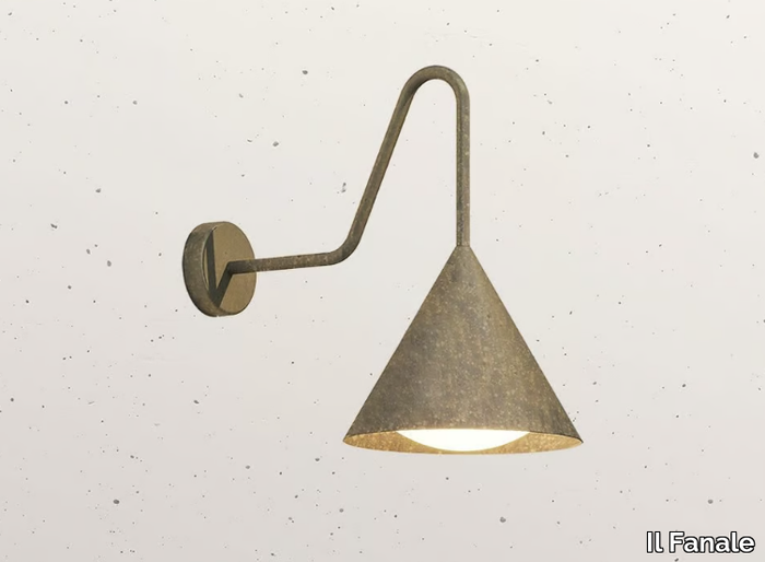 CONE 286.17 - Brass outdoor wall lamp _ Il Fanale