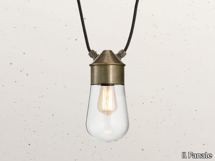 DROP MINI 270.42 - LED brass pendant lamp _ Il Fanale