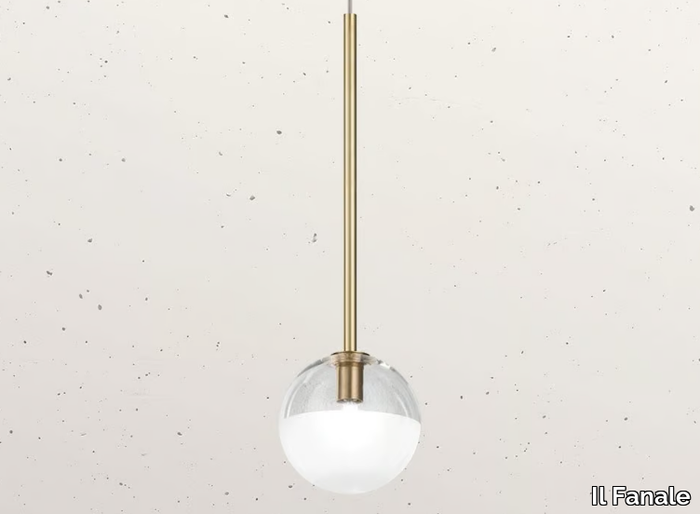 MOLECOLA 275.06 - LED brass pendant lamp _ Il Fanale