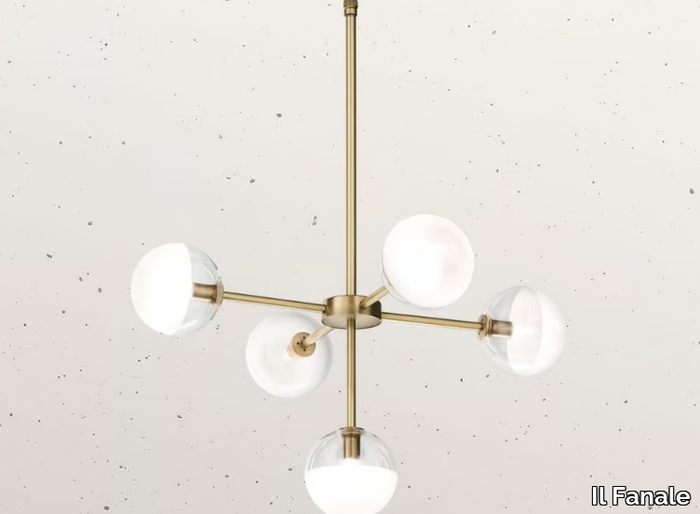 MOLECOLA 275.09 - Brass pendant lamp _ Il Fanale