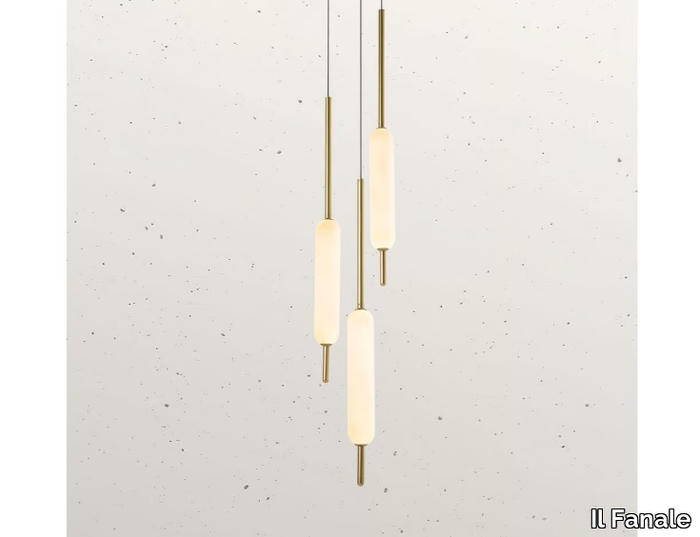 TYPHA 285.02 - LED brass pendant lamp _ Il Fanale