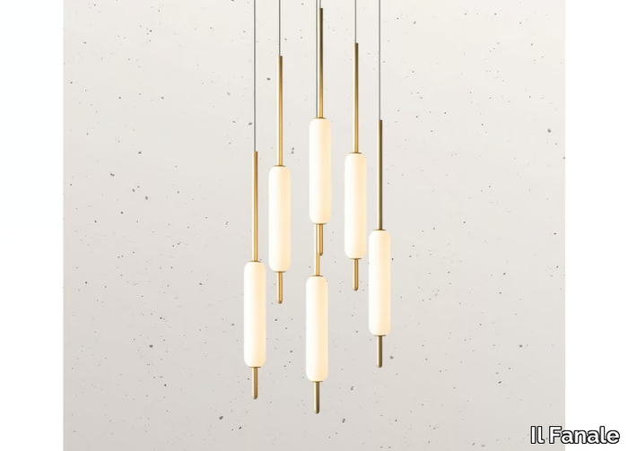 TYPHA 285.03 - LED brass pendant lamp _ Il Fanale