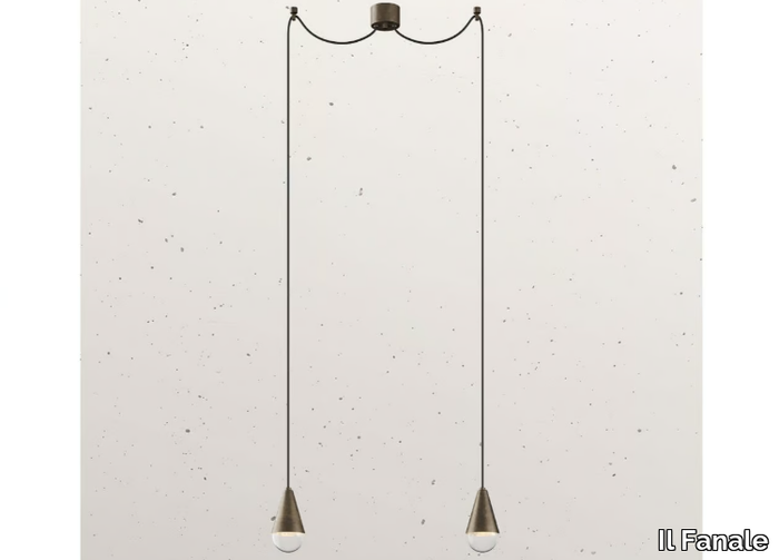 DEW 289.10 - LED iron pendant lamp _ Il Fanale