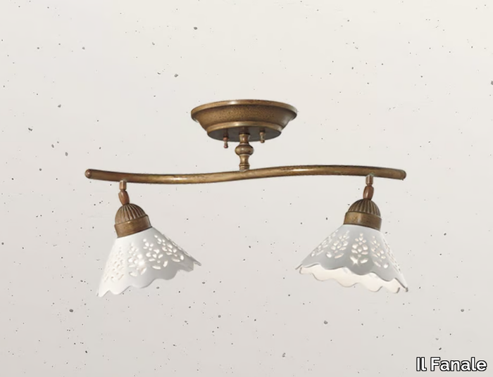 FIOR DI PIZZO 065.22 - LED ceramic ceiling lamp _ Il Fanale