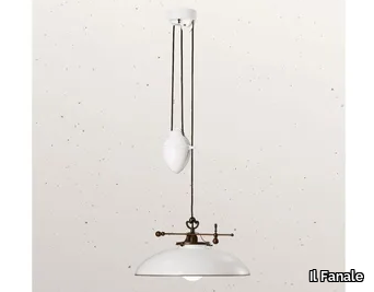 COUNTRY 080.11 - LED adjustable Murano glass pendant lamp _ Il Fanale