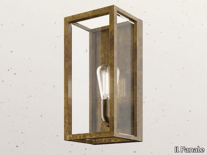 QUADRO 262.04 - Brass Outdoor wall Lamp _ Il Fanale