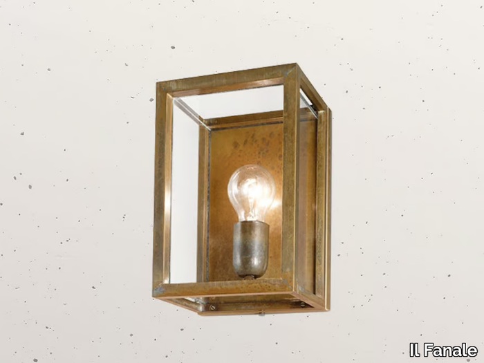 QUADRO 262.02 - Brass Outdoor wall Lamp _ Il Fanale