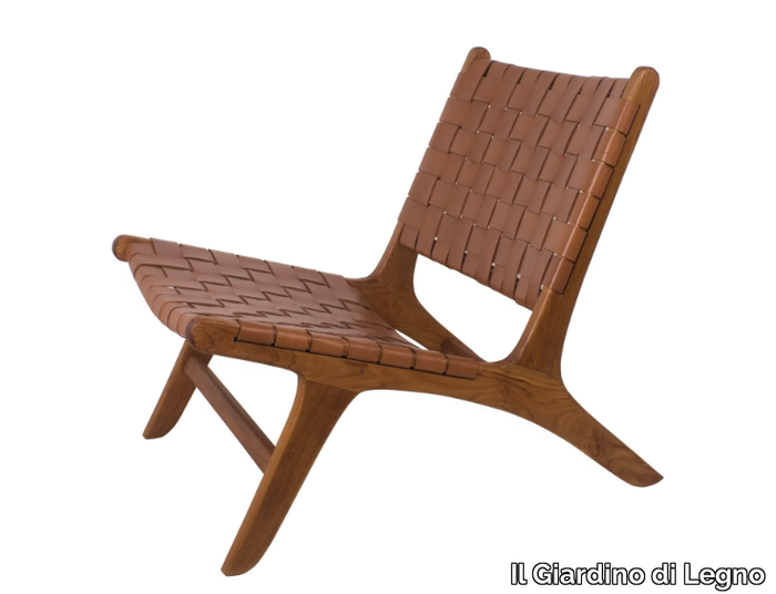 REMIX - Garden leather easy chair _ Il Giardino di Legno