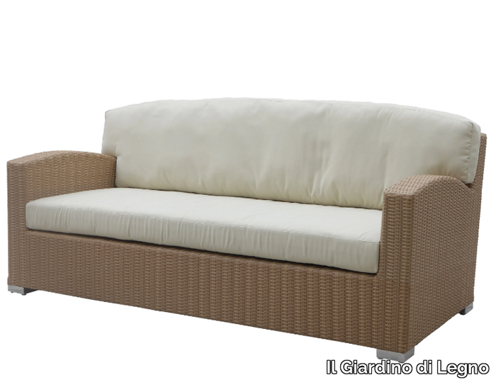 WAIKIKI - 3 seater synthetic fibre garden sofa _ Il Giardino di Legno