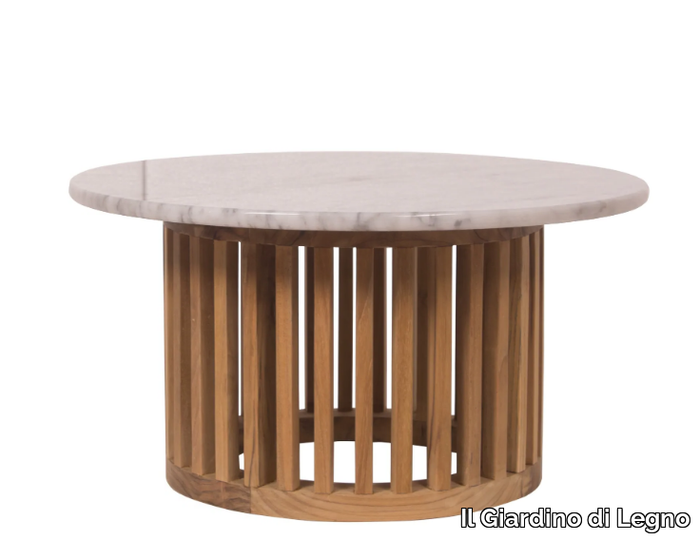 CODE - Round garden side table _ Il Giardino di Legno