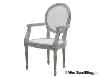 MOZAIC - Solid wood chair with armrests _ Il Giardino di Legno