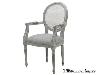 MOZAIC - Solid wood chair with armrests _ Il Giardino di Legno