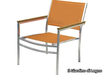 MILLENIUM - Garden polyester fibre easy chair with armrests _ Il Giardino di Legno