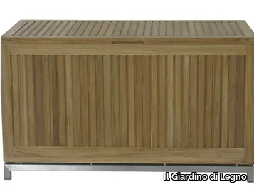 VICKY - Wooden garden bench with storage space _ Il Giardino di Legno