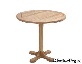 REGISTA - Round teak garden table _ Il Giardino di Legno