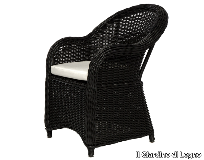 WAPITI - Synthetic fibre garden armchair with armrests _ Il Giardino di Legno