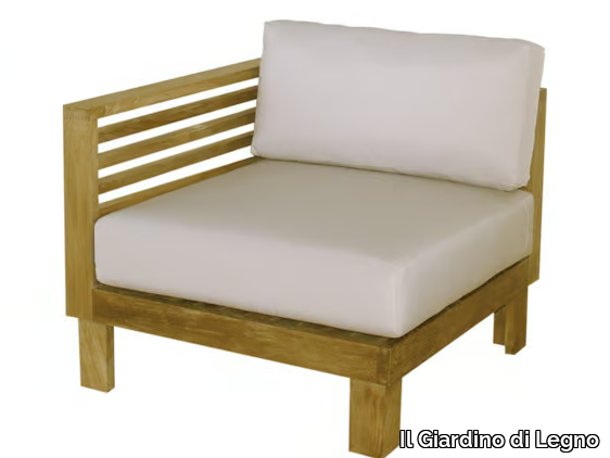 SAINT TROPEZ - Sectional modular wooden garden sofa _ Il Giardino di Legno