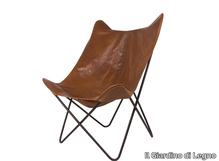 REMIX - Garden leather easy chair _ Il Giardino di Legno