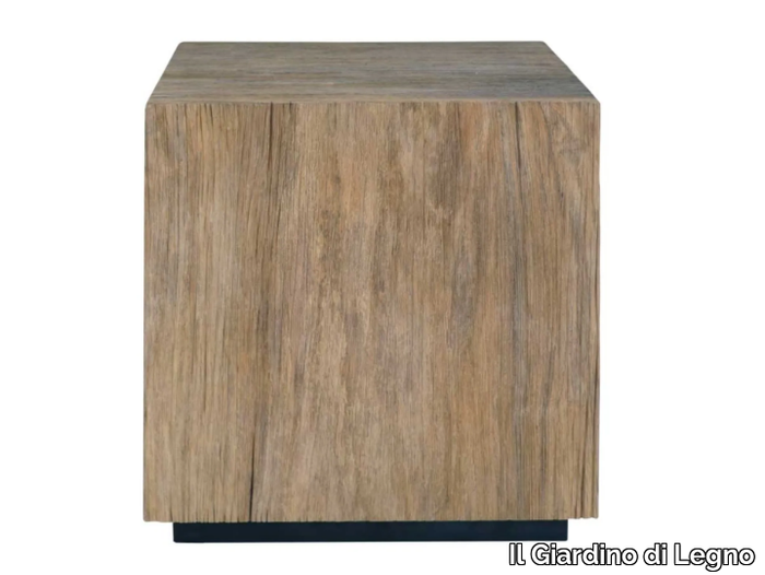 STRATOS - Square teak garden side table _ Il Giardino di Legno