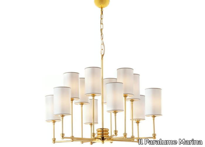 2275/CH12 - LED brass pendant lamp _ Il Paralume Marina