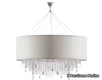 1386/CH4 - Fabric pendant lamp with crystals _ Il Paralume Marina