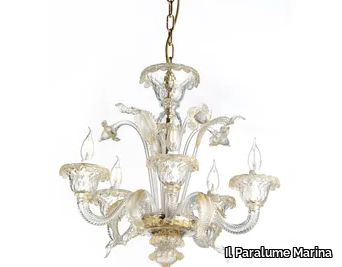2155/CH5 - LED Murano glass chandelier _ Il Paralume Marina