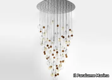 2415 - LED blown glass chandelier _ Il Paralume Marina