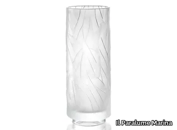 BA817 - Handmade round crystal vase _ Il Paralume Marina