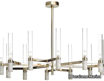 2173/CH12+12 - LED Borosilicate glass ceiling lamp _ Il Paralume Marina