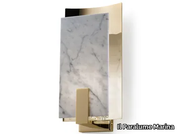 2211/A1 - LED Carrara marble and brass wall light _ Il Paralume Marina