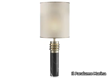 2265 - LED Nero Marquina marble table lamp _ Il Paralume Marina