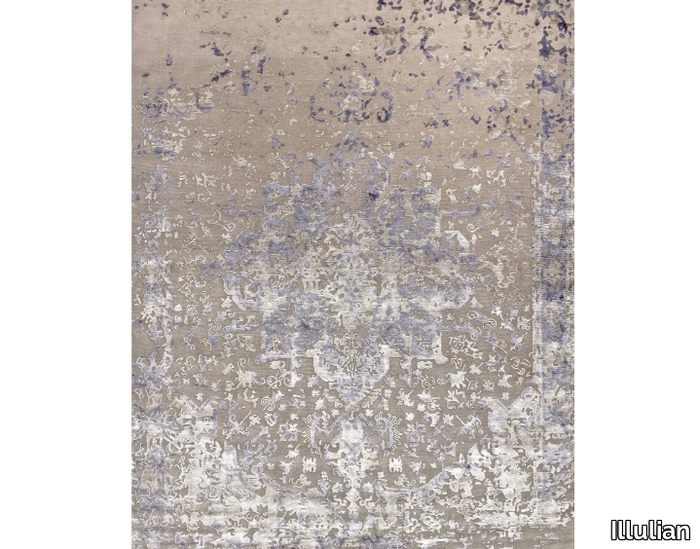 PERSEPOLI - Rug in Himalayan wool, pure silk and vegetable colours _ Illulian