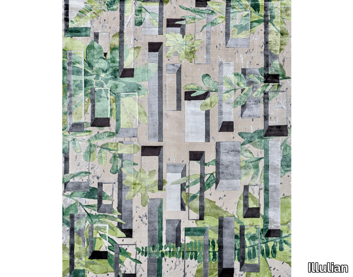TSUKUROI - Rug in Himalayan wool, silk and vegetable colors _ Illulian
