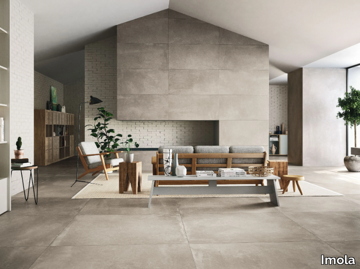 AZUMA AG - Porcelain stoneware wall/floor tiles with concrete effect _ Imola