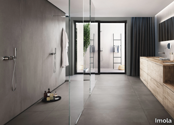 AZUMA DG - Porcelain stoneware wall/floor tiles with concrete effect _ Imola