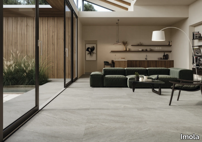 VIBES G - Indoor/outdoor porcelain stoneware wall/floor tiles with stone effect _ Imola